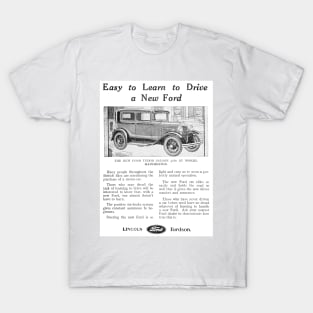 Ford - Tudor Saloon - 1931 Vintage Advert T-Shirt